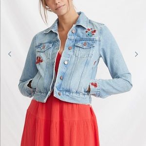 “Blue Jean Baby” embroidered denim/jean Jacket